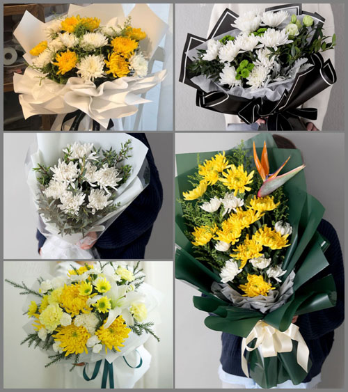 河南信阳商城县观庙镇白事花束代送